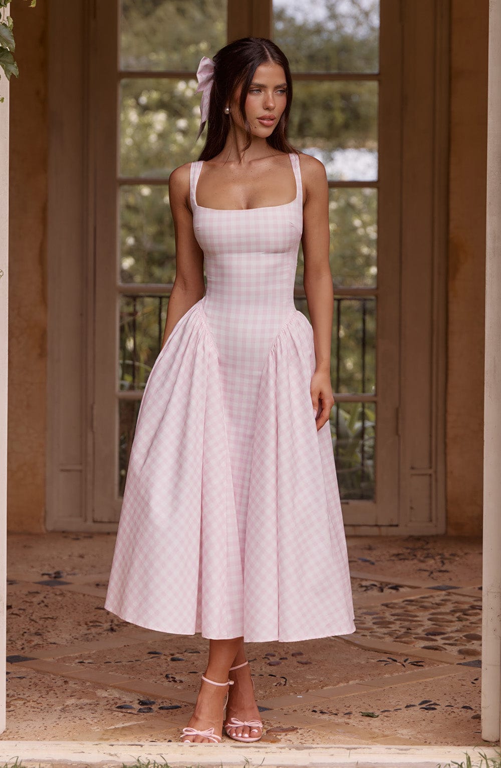 sherrie-midi-dress-blush-gingham-dress-xs-babyboo-fashion-33054540857407